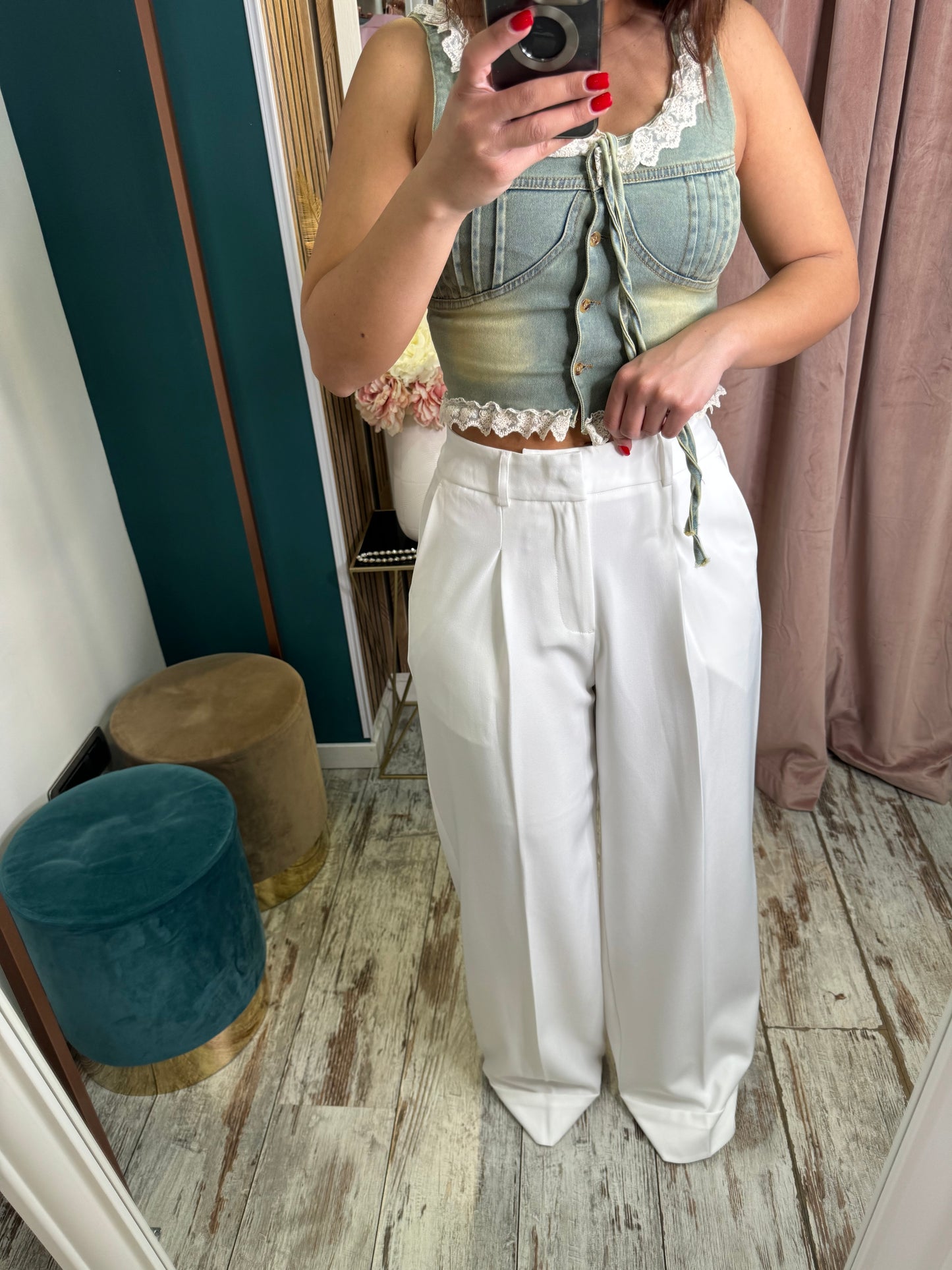 Pantaloni white