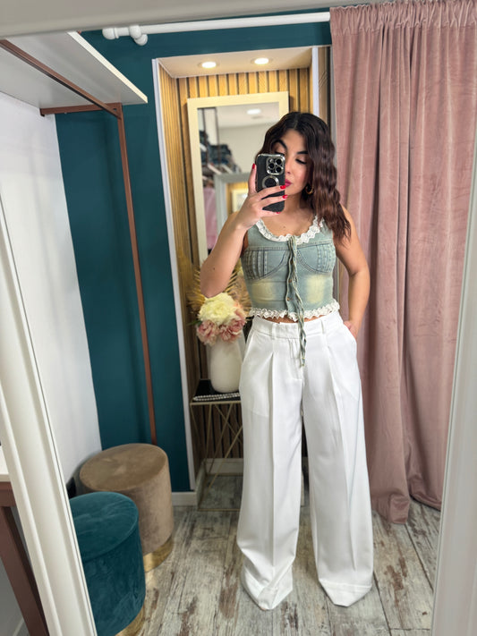 Pantaloni white